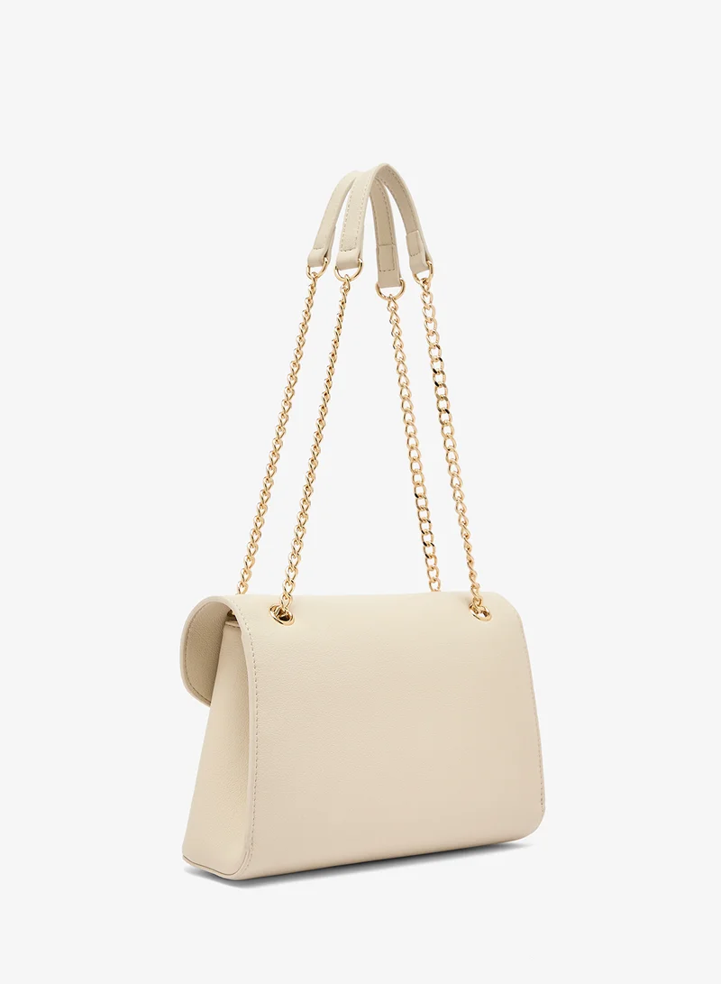 لوف موسكينو حقيبة كروس بودي جلد صناعي بقفل على شكل قلب